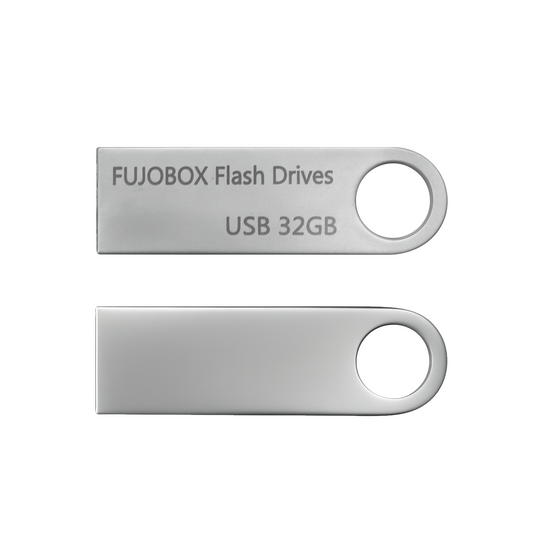 FUJOBOX Blank USB Flash Drives 32GB, USB 2.0, Write Speed 30 MB/s