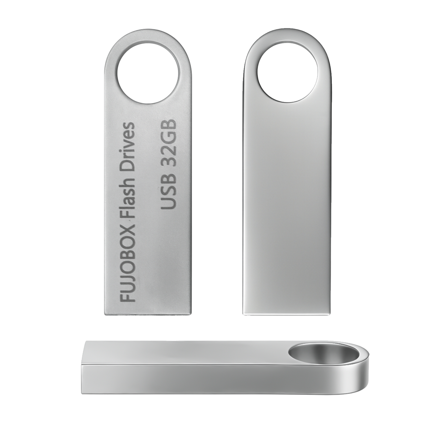 FUJOBOX Blank USB Flash Drives 32GB, USB 2.0, Write Speed 30 MB/s